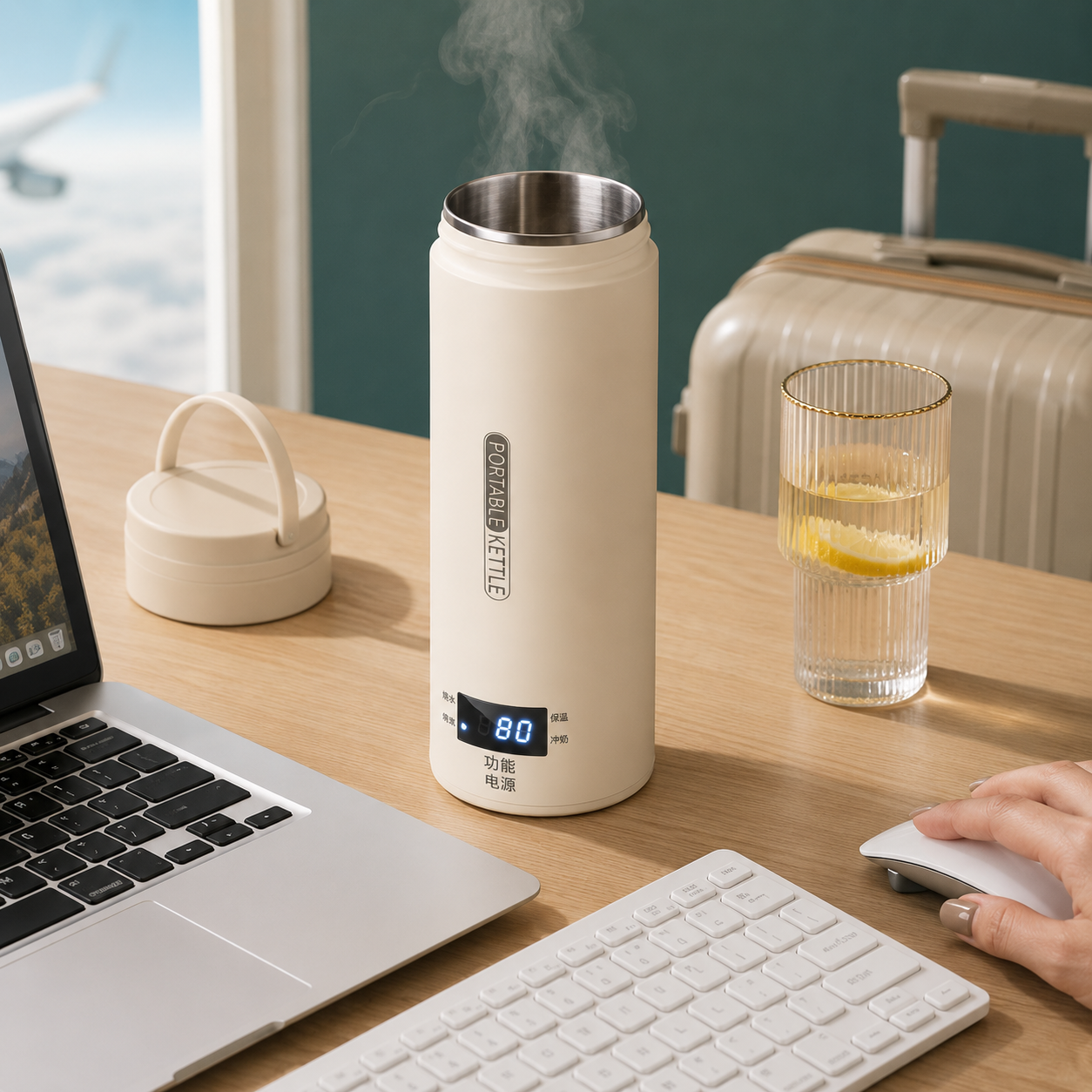 TideWander Portable Electric Travel Kettle Cup